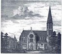RK Kerk Ouderkerk, naar een oude gravure gemaakt door P.J.H. Cuypers.   Datum opname:1867