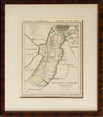 Van Bethlehem gravure kaart Nieuwer-Amstel