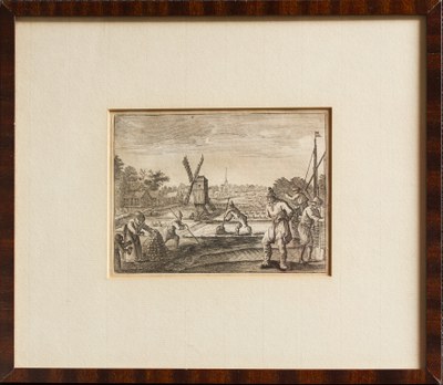 Van Bethlehem gravure Turfstekers